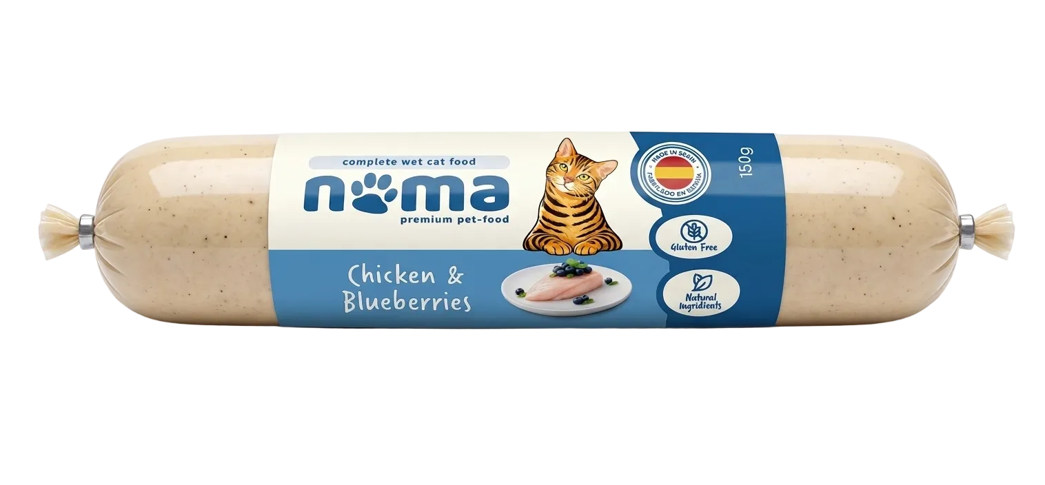 Natural Cat Food – Chicken Breast & Blueberries 150g (14 pcs)