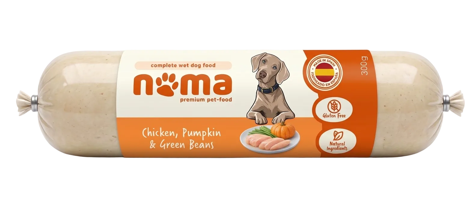 Natural Dog Food – Chicken, Beans & Pumpkin 300g (28pcs)