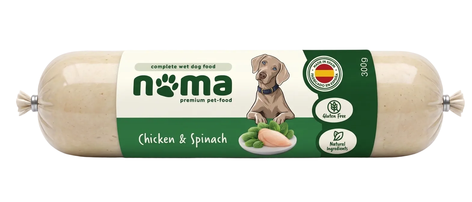 Natural Dog Food – Chicken Breast & Spinach 300g (28 pcs)
