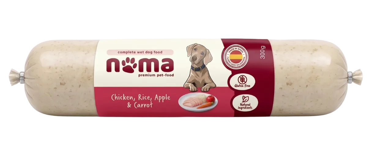 Natural Dog Food – Chicken, Carrot & Apple 300g (28 pcs)